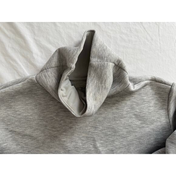 Zuda Scuba Knit Funnel Neck Top with Tie Waist Size XS GRAY - Picture 7 of 11